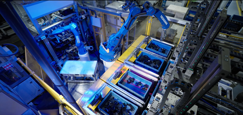 Bin-Picking - Zuführung von Teilen für Autositzschienen