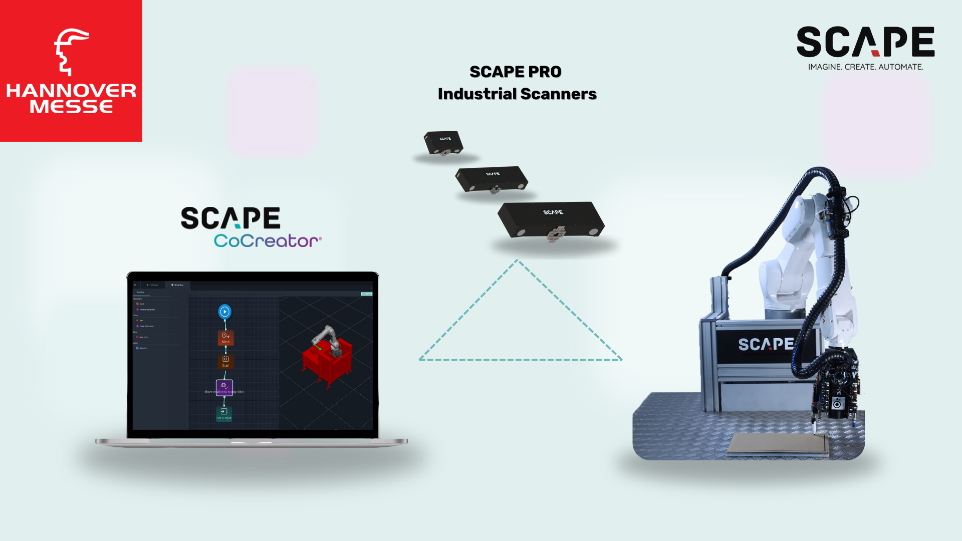 Besuchen Sie Scape Technologies auf der Hannover Messe 2024 - SCAPE CoCreator und SCAPE Pro Industrial Scanners